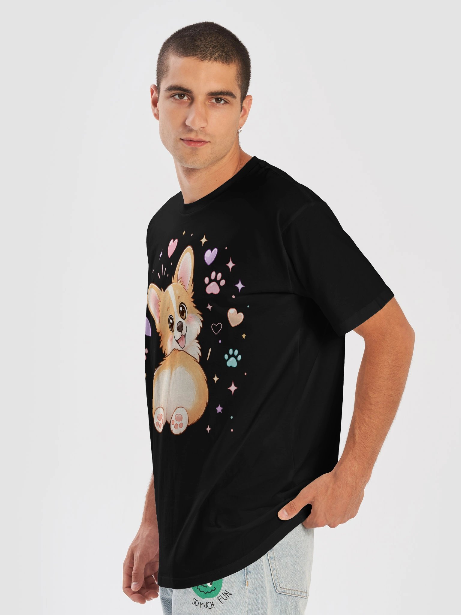 Cute Corgi Hearts Unisex Tee product image (13)