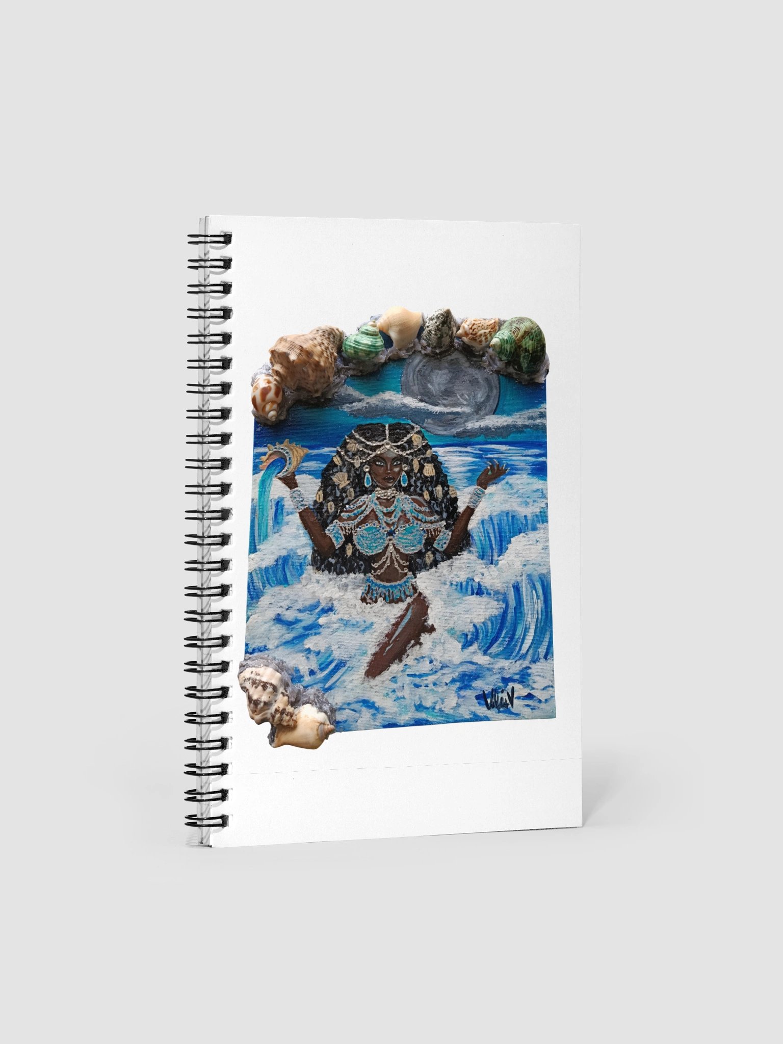 "Yemayá - Goddess of the Sea" Spiral Notebook product image (1)