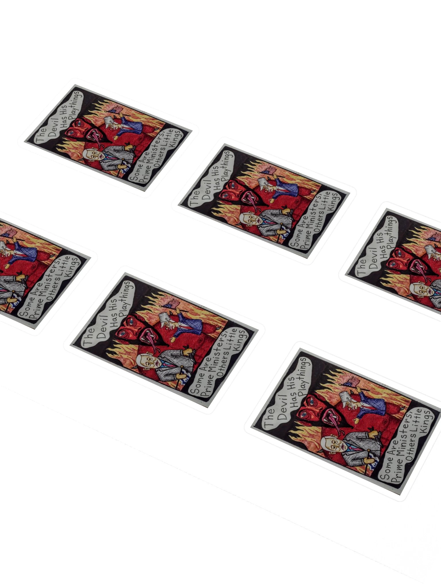 The Devil Has His Playthings Sticker Sheet product image (2)
