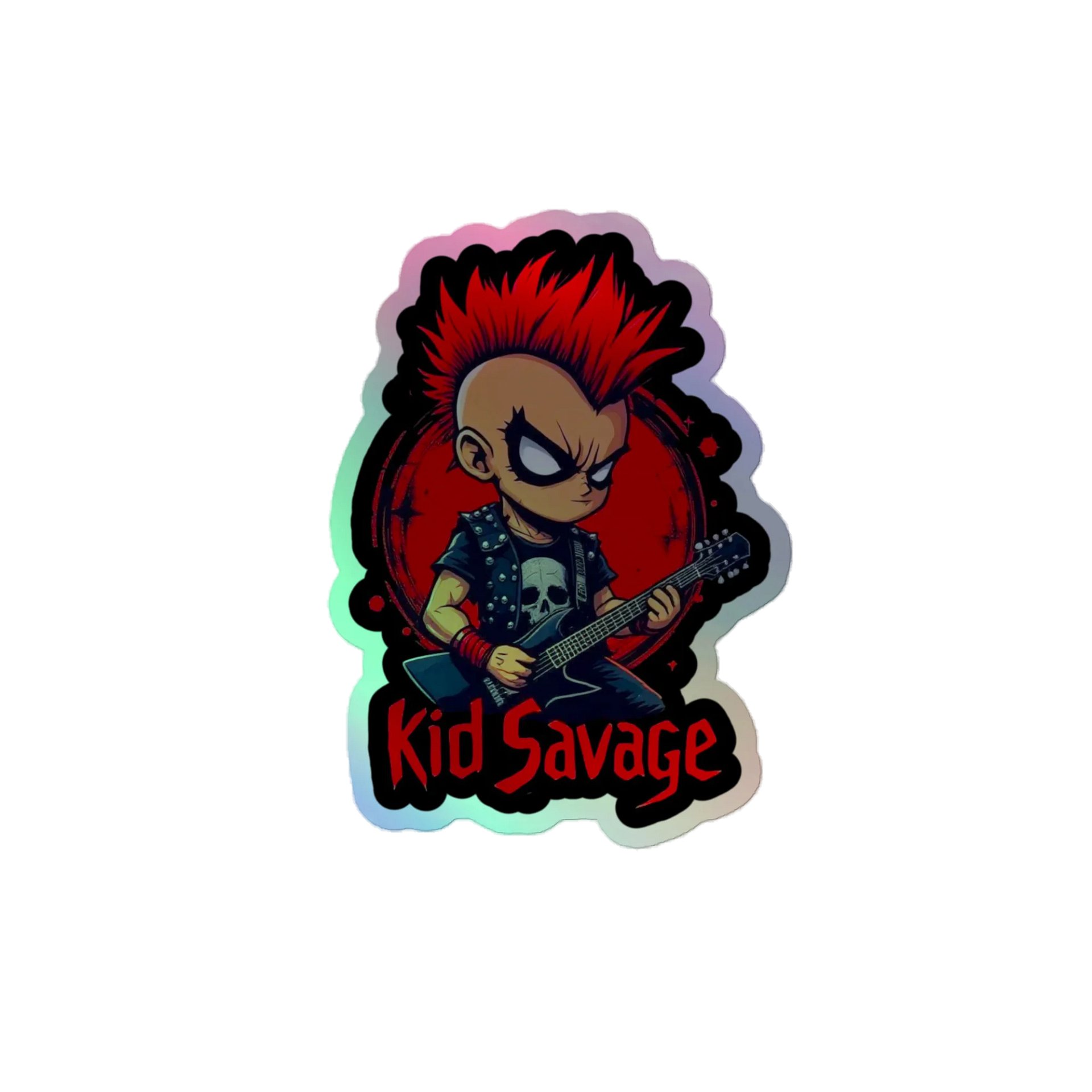 Kid Savage Rockstar Holographic Sticker product image (1)