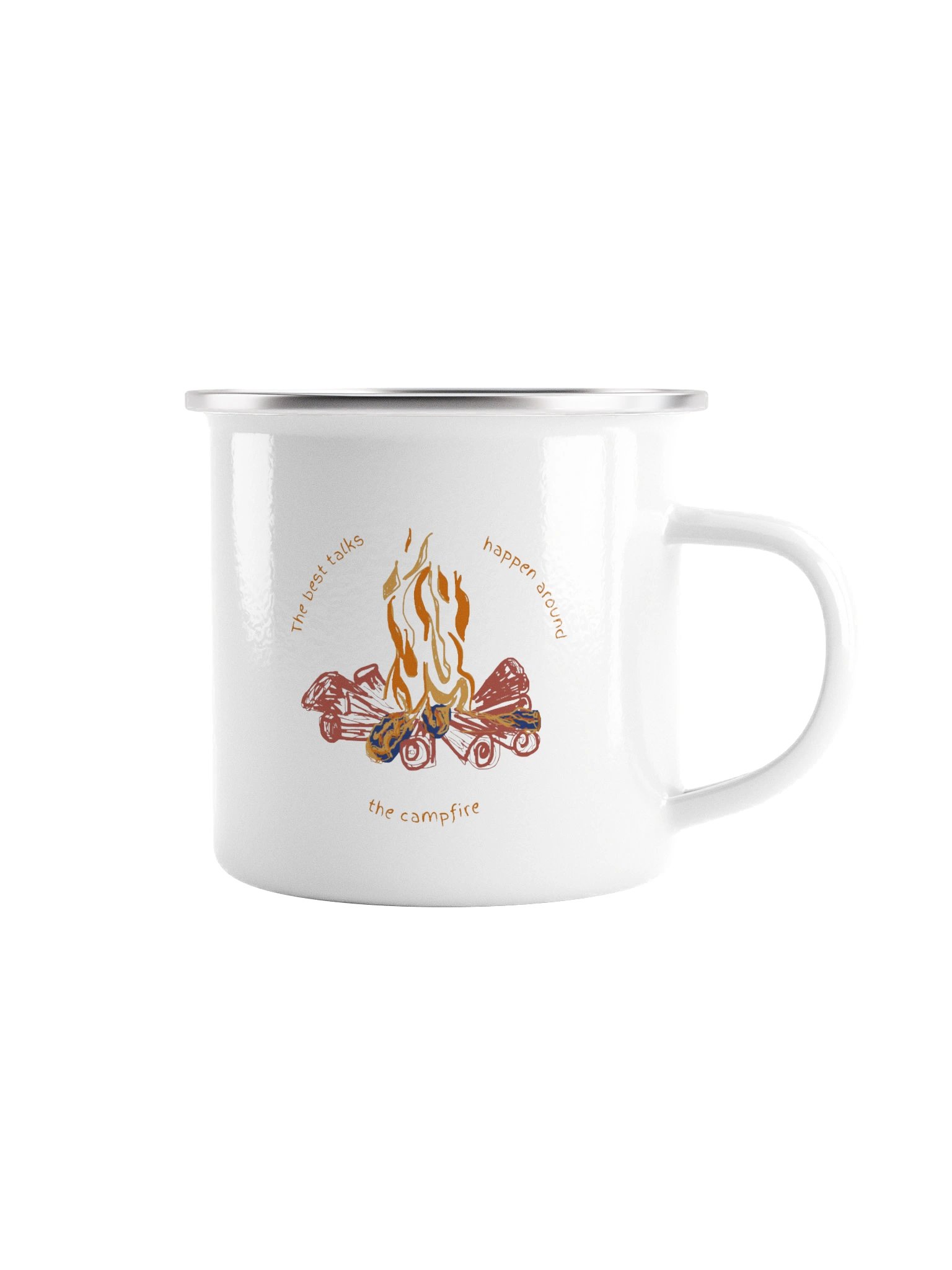 I'd Rather Be Camping! Enamel Mug product image (2)