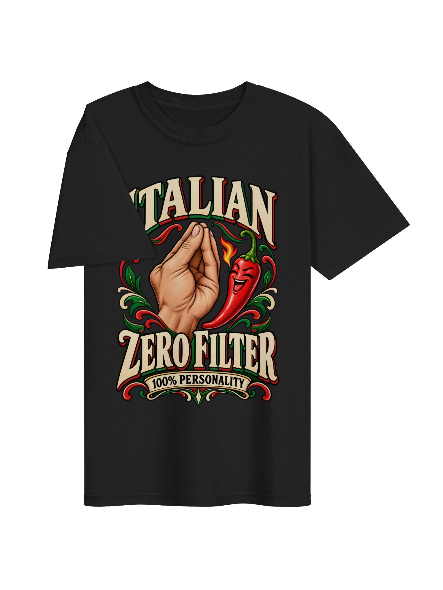 Italian. Zero Filter. 100% Personality - Men's Tee product image (3)