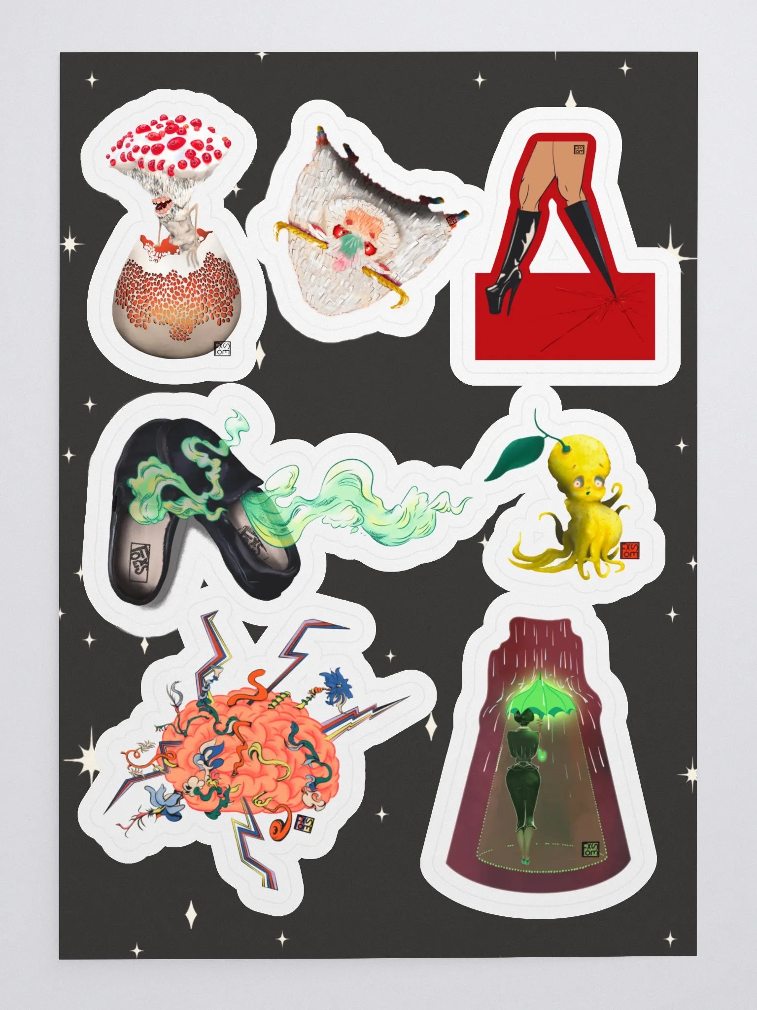Monster May-hem sticker sheet 1 product image (1)