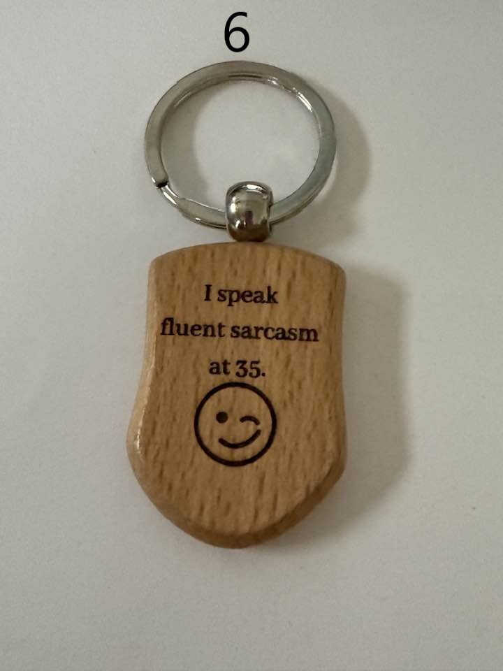 Milestone Birthday Wooden Engraved Keychains | Age 21–70 | Handmade Gift for Him or Her (2) product image (6)