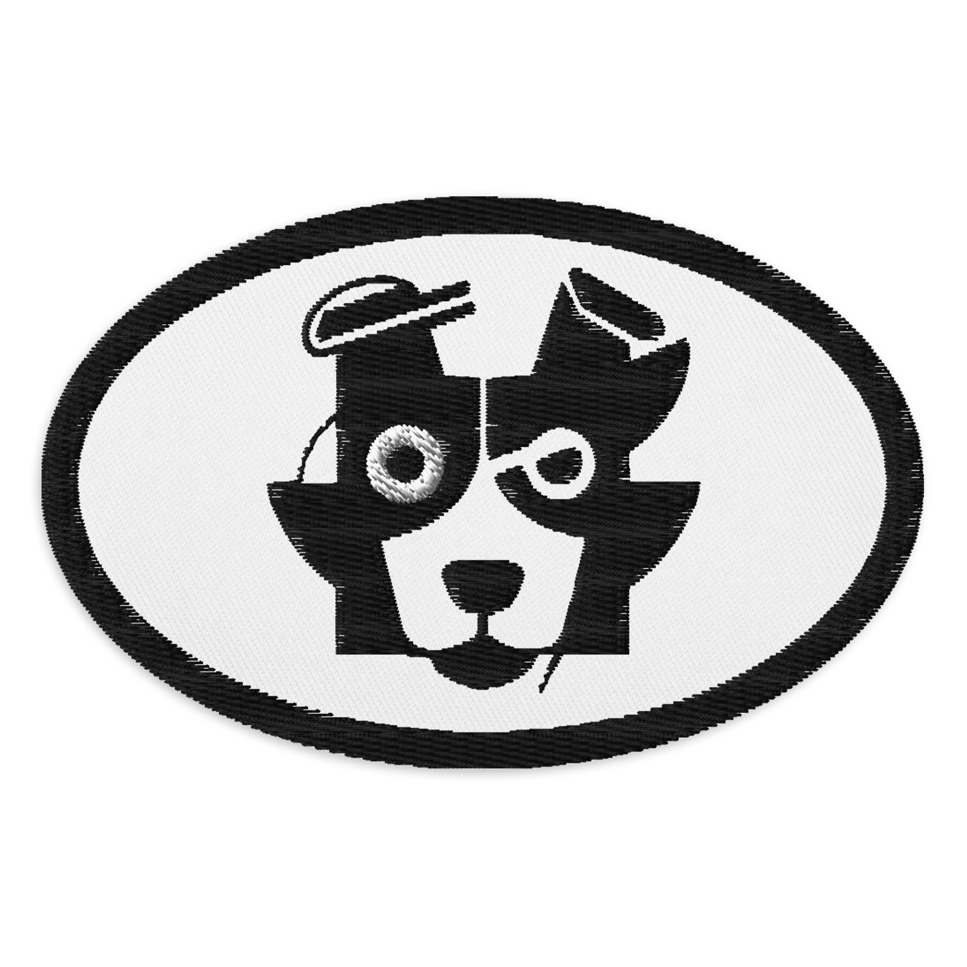 Dapper Dog Embroidered Patch product image (1)