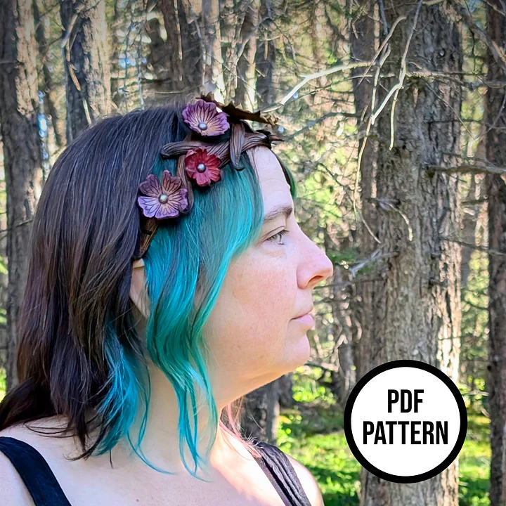 Hobbit Flower Crown - PDF Pattern for Leathercraft product image (2)