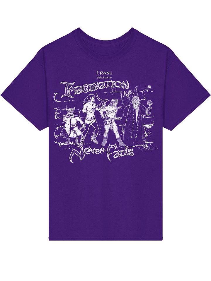 Imagination Never Fails - Classic T-Shirt (White Design on Black, Navy or Purple) product image (7)