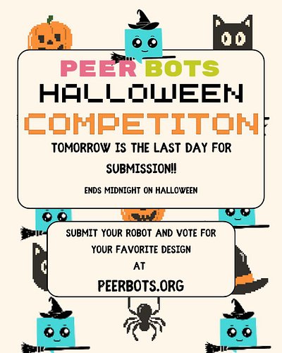 Tomorrow is the last day to submit to the Build Your Own Robot Halloween Competition!

Submit or vote for your favorites at t...