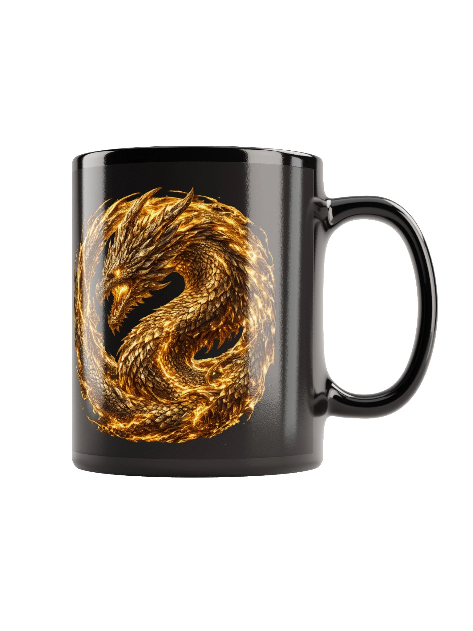 🟡🐉 The Gold Dragon – Crown of Dominion Mug product image (4)