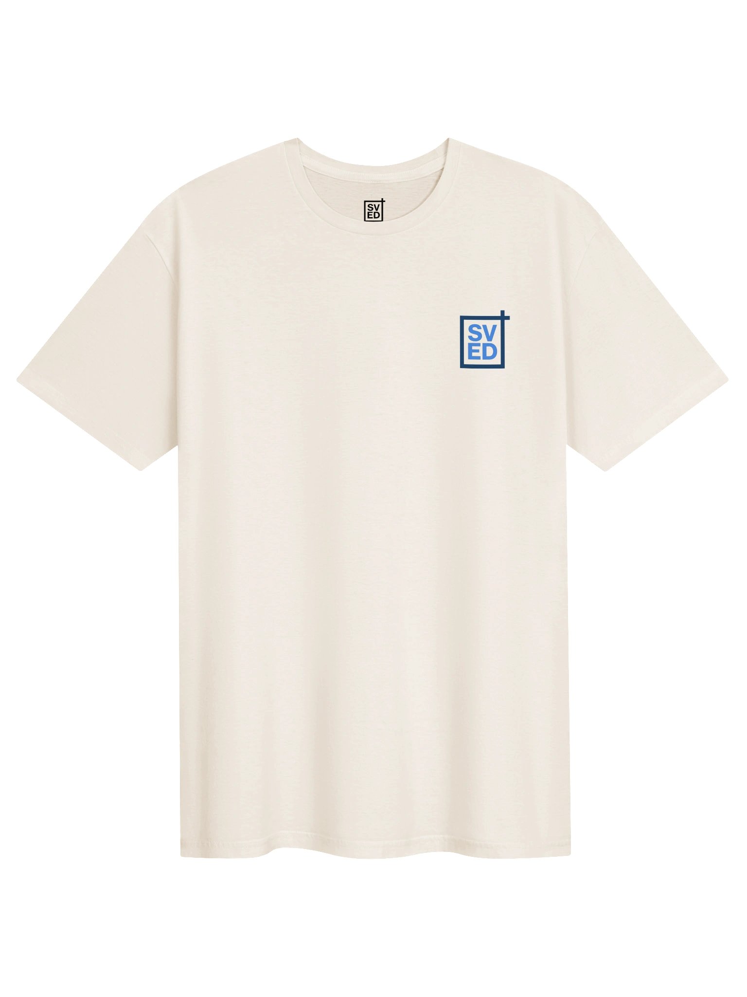 Minimal Logo Tee (White & Blue) product image (1)