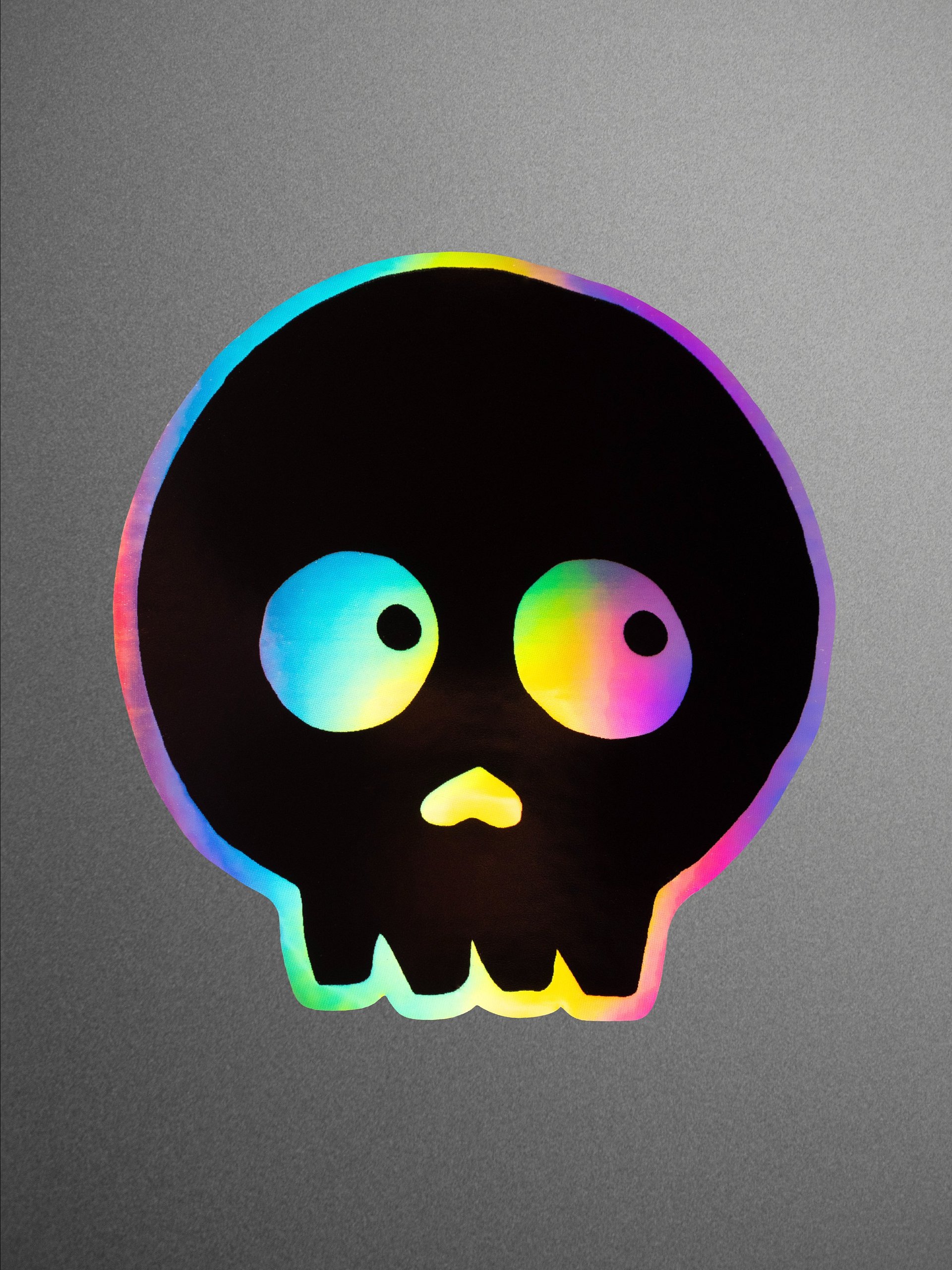 HOLOGRAPHIC STICKER - SKULL 02 product image (1)