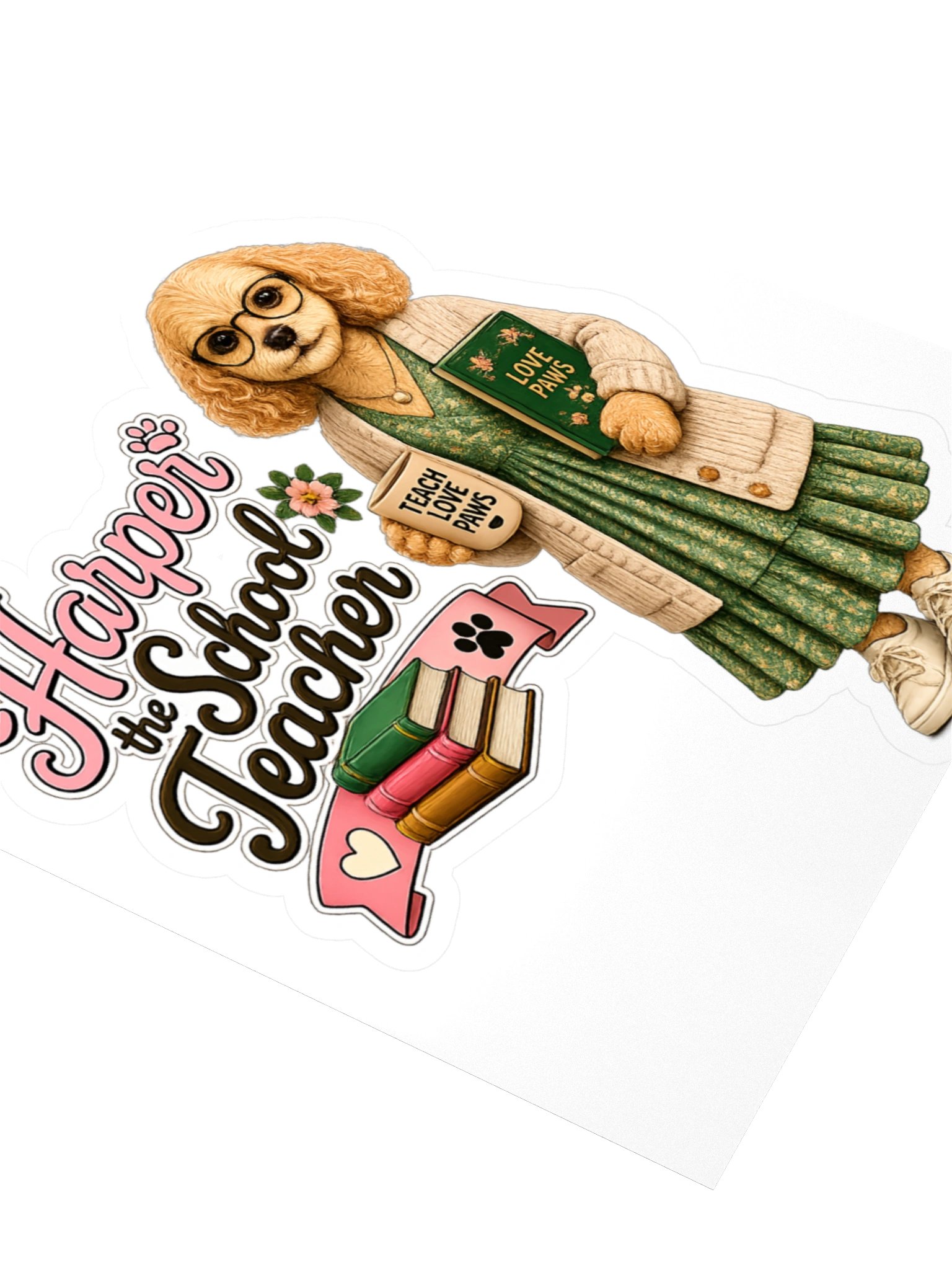 Harper the School Teacher Dog Sticker product image (3)