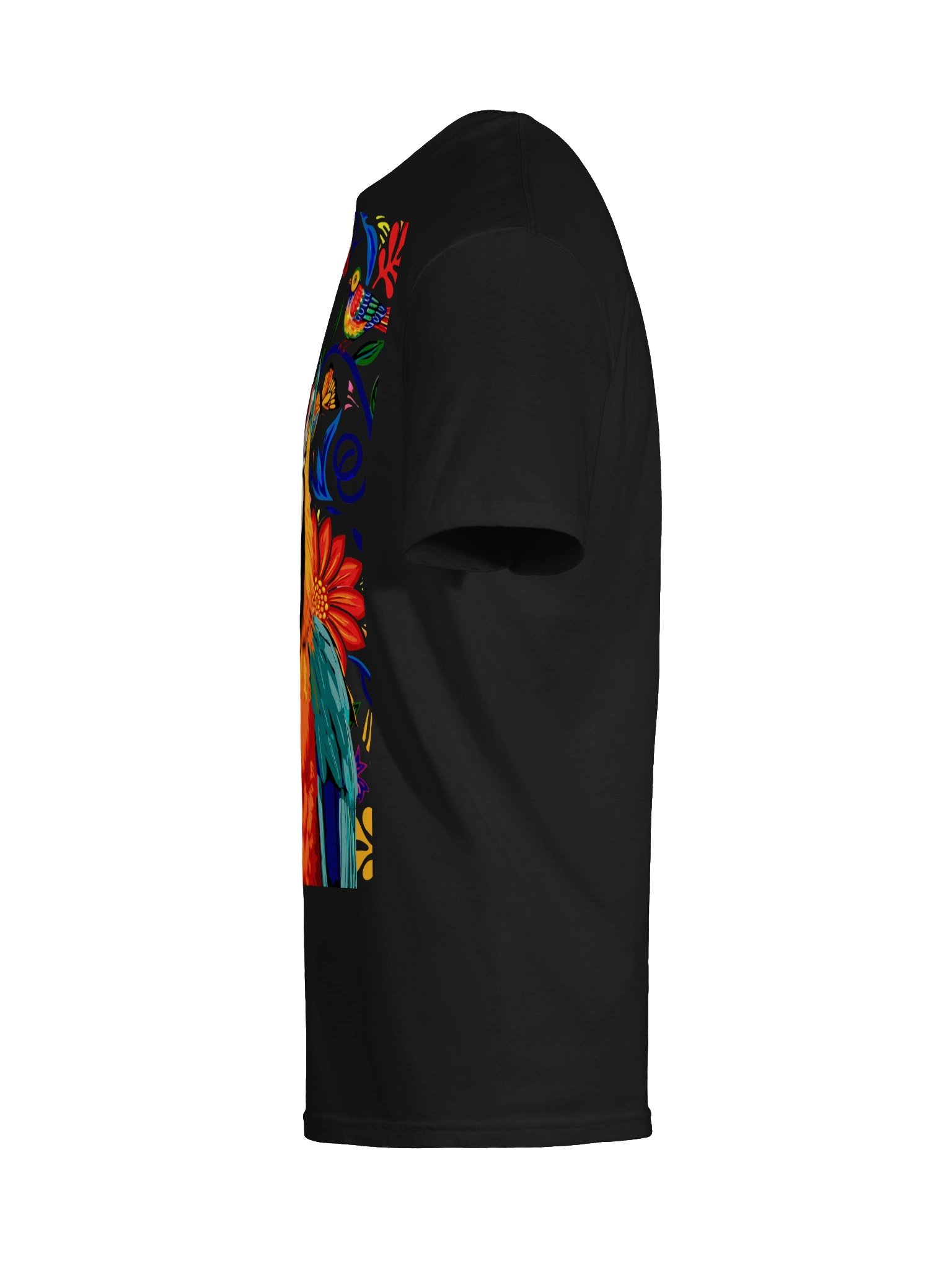 Colorful Macaw Floral Art Tee product image (61)