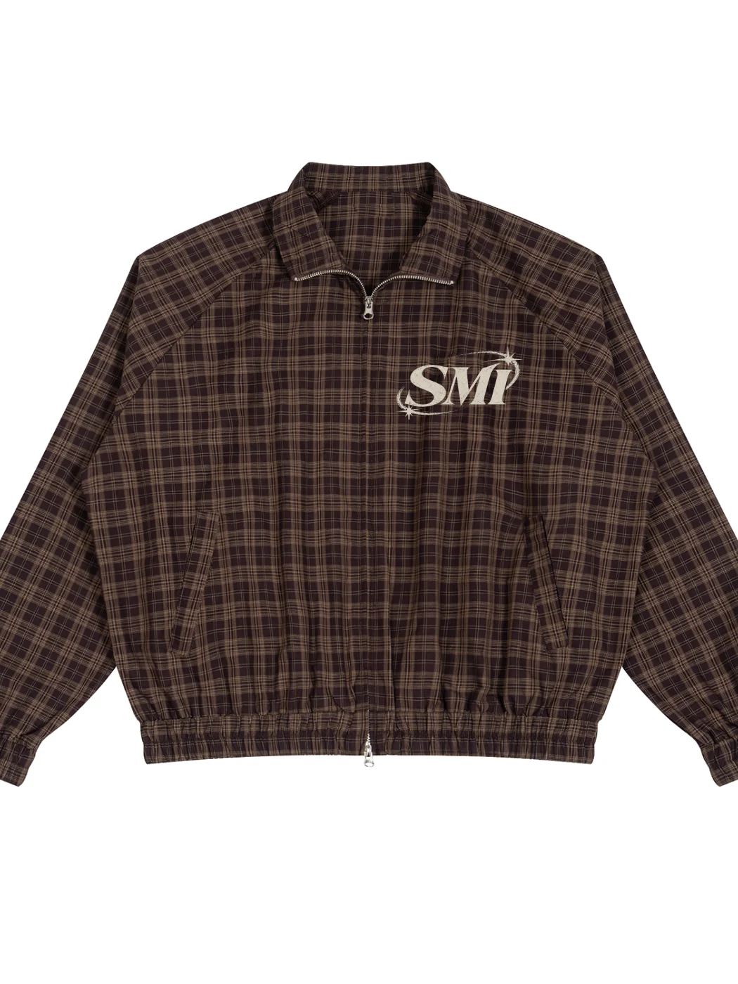 SMI Unisex Plaid Full-Zip Track Jacket product image (1)