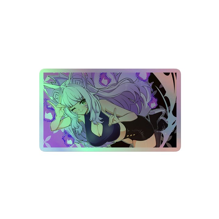 Fox Hands Holographic Sticker product image (2)