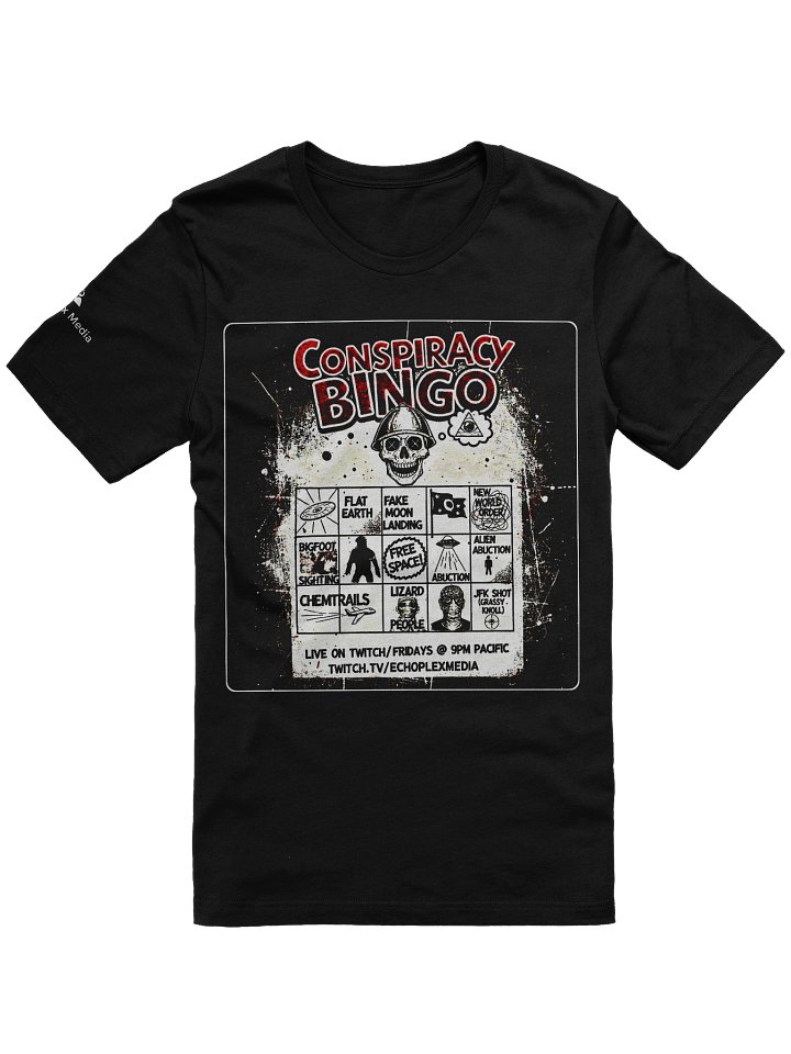 Conspiracy Bingo 2026 Tee - Dark Colors product image (1)