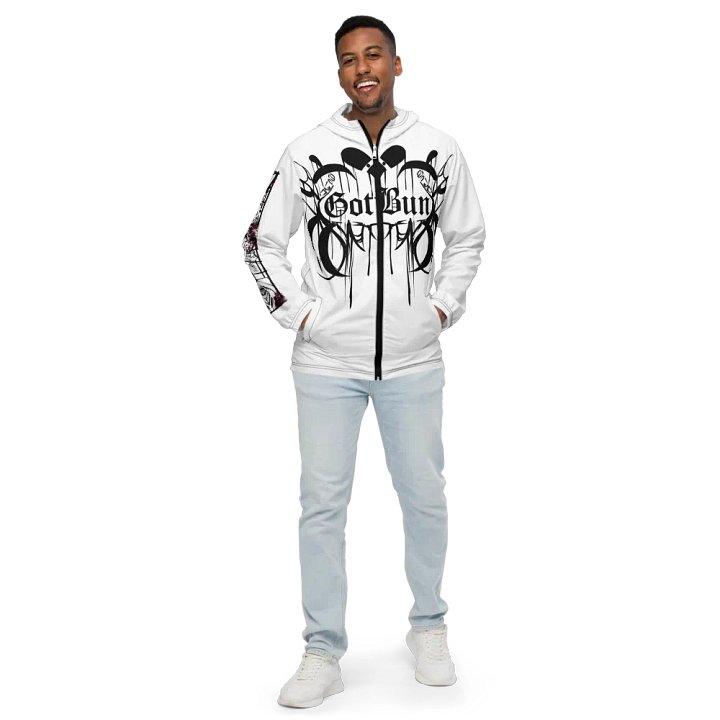 Goth bun B&W jacket product image (1)