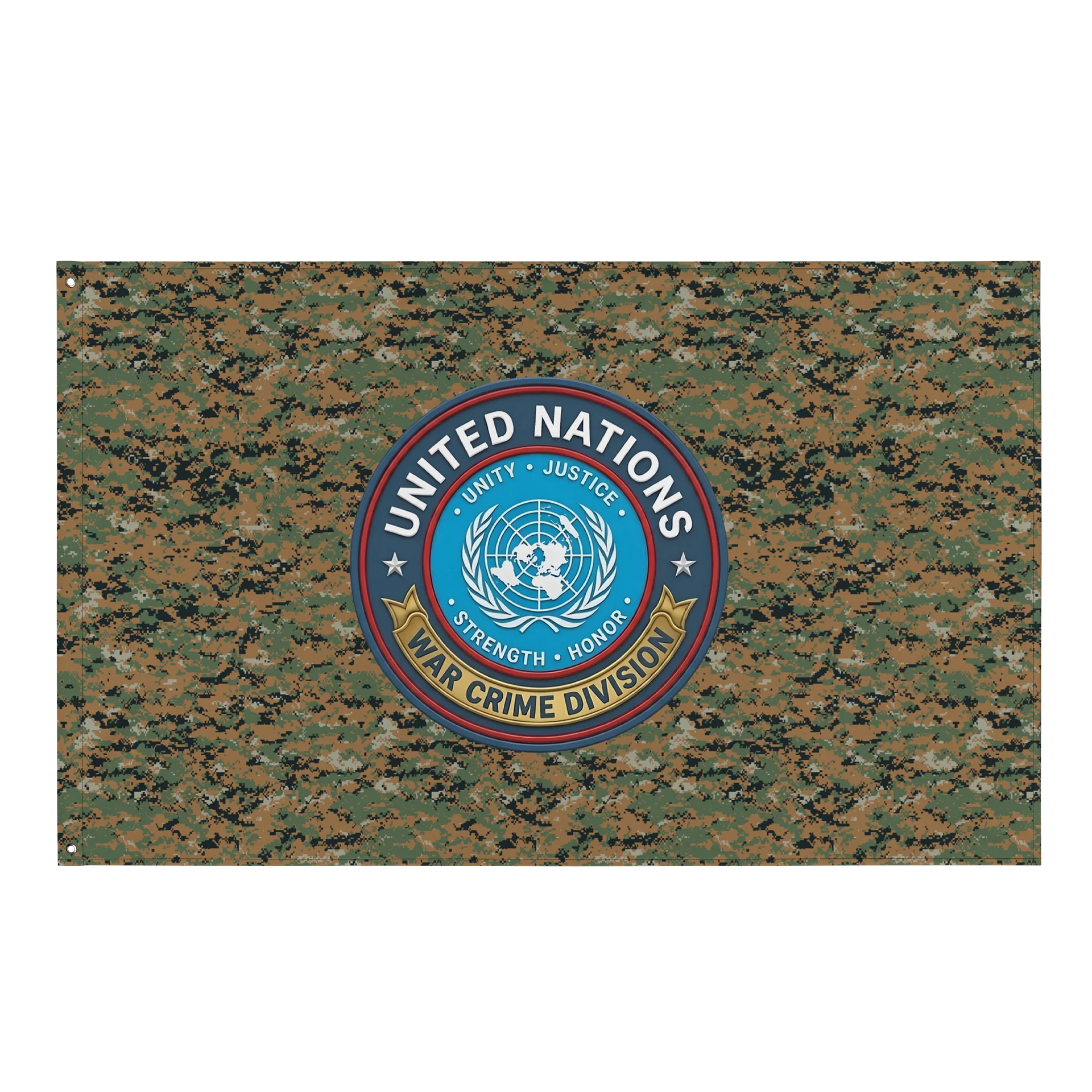 United Nations War Crime Division Flag - MARPAT Camo product image (1)