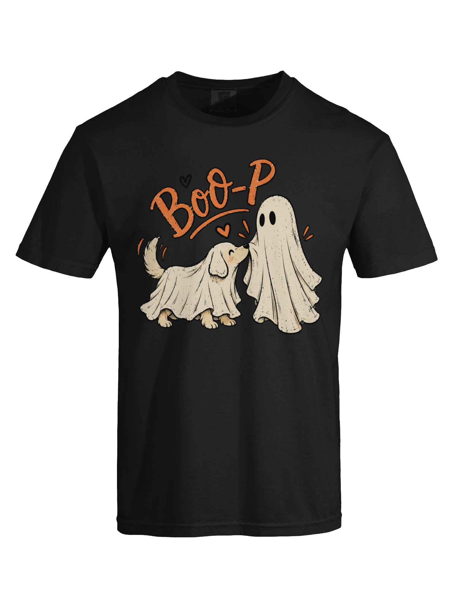 Boo-P Ghost Dog Halloween T-Shirt, Cute Spooky Dog Tee, Ghost Costume Shirt, Funny Halloween Shirt, Dog Lover Gift, Vintage Halloween Tee product image (8)