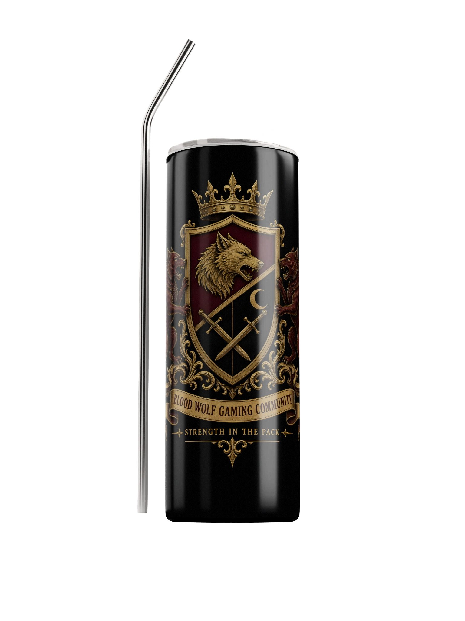 Blood Wolf Gaming Crest Tumbler product image (1)