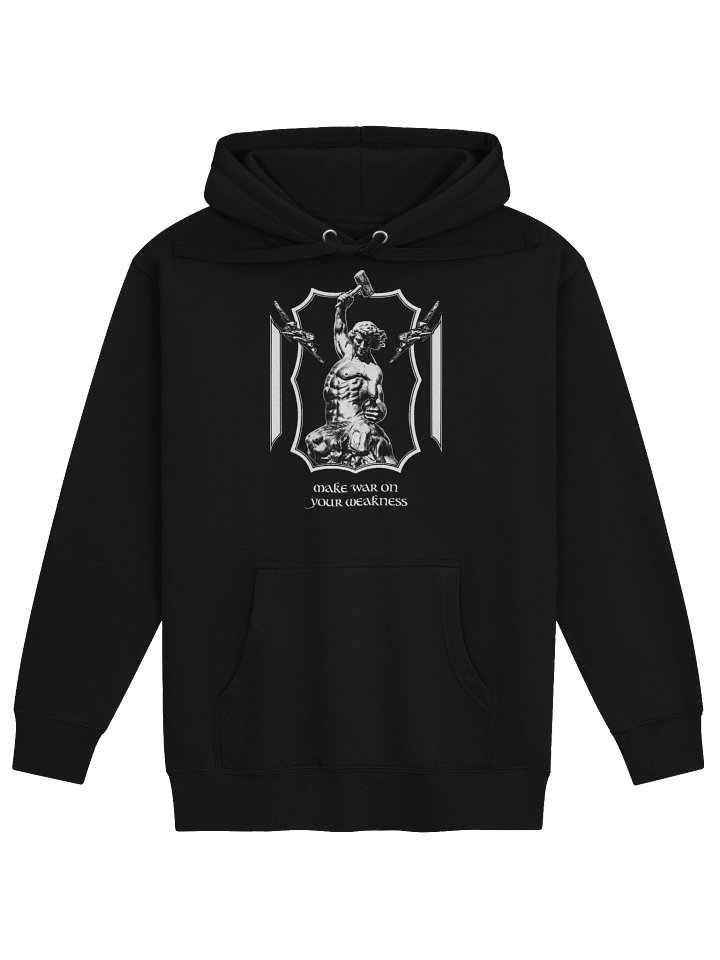 WAR ON WEAKNESS HOODIE BACKPRINT product image (1)
