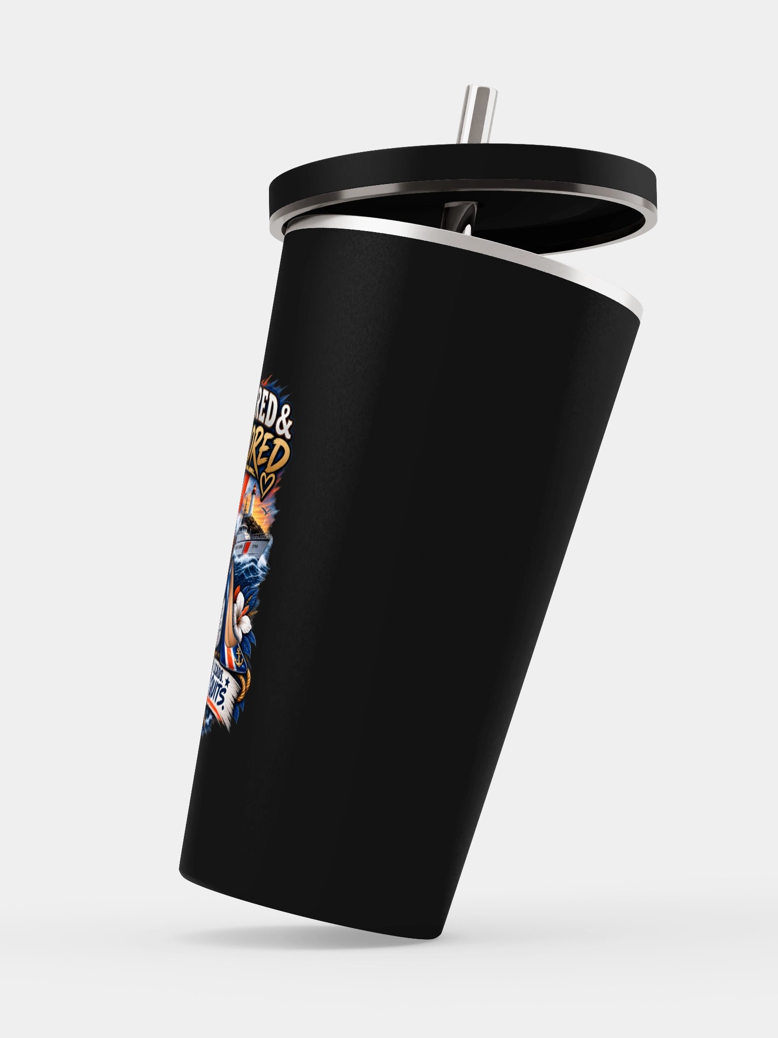 Coast Guard Tumbler - She Never Quits product image (3)