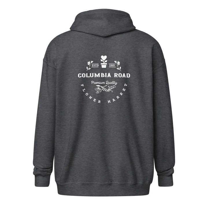 Columbia Road Market Zip Hoodie (Dark Heather) product image (2)
