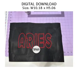 Aries Applique Embroidery Design product image (2)