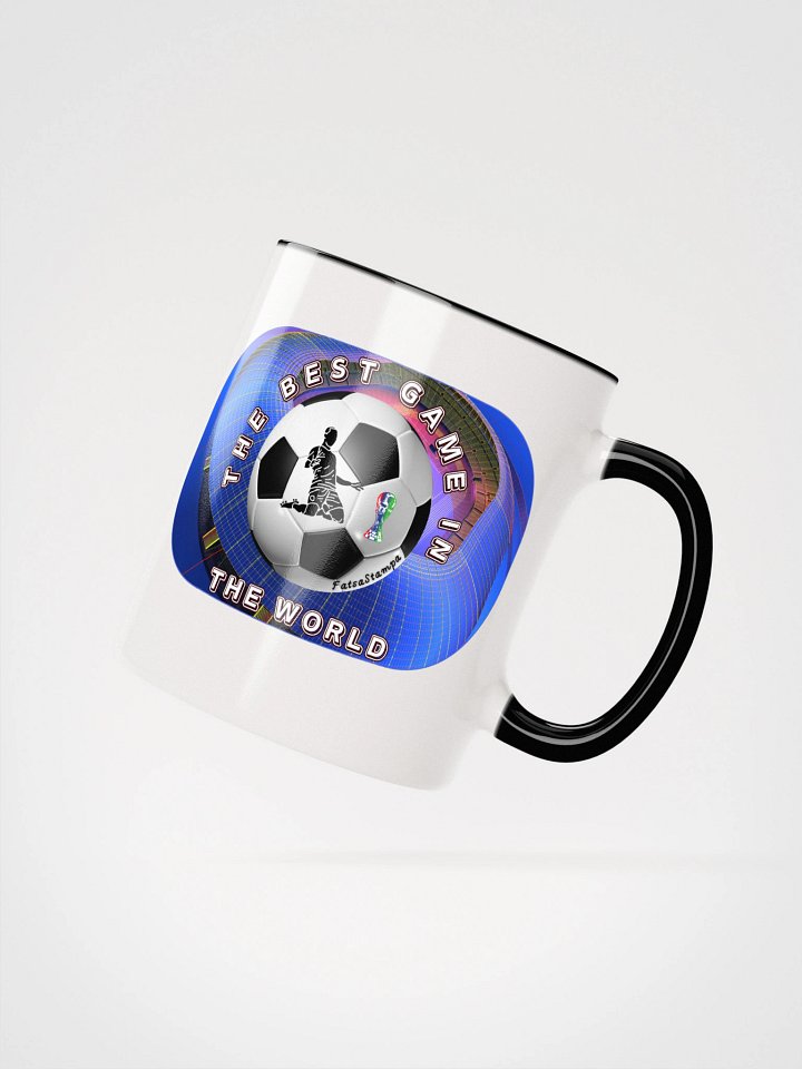 Soccer Ball Silhouette Ceramic Mug product image (2)