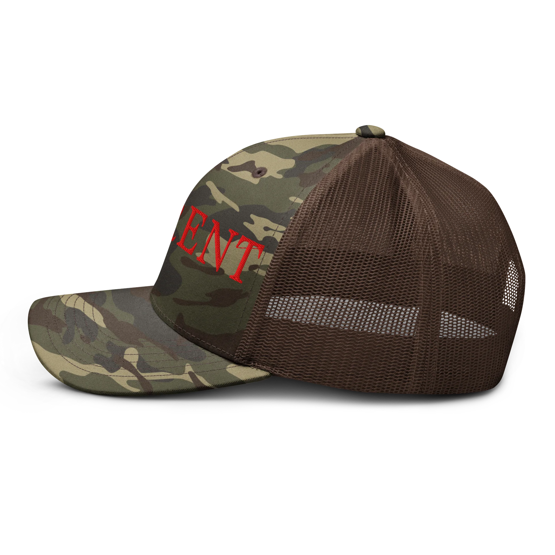 Embroidered Pawrent Hat Camouflage Trucker Hat product image (9)
