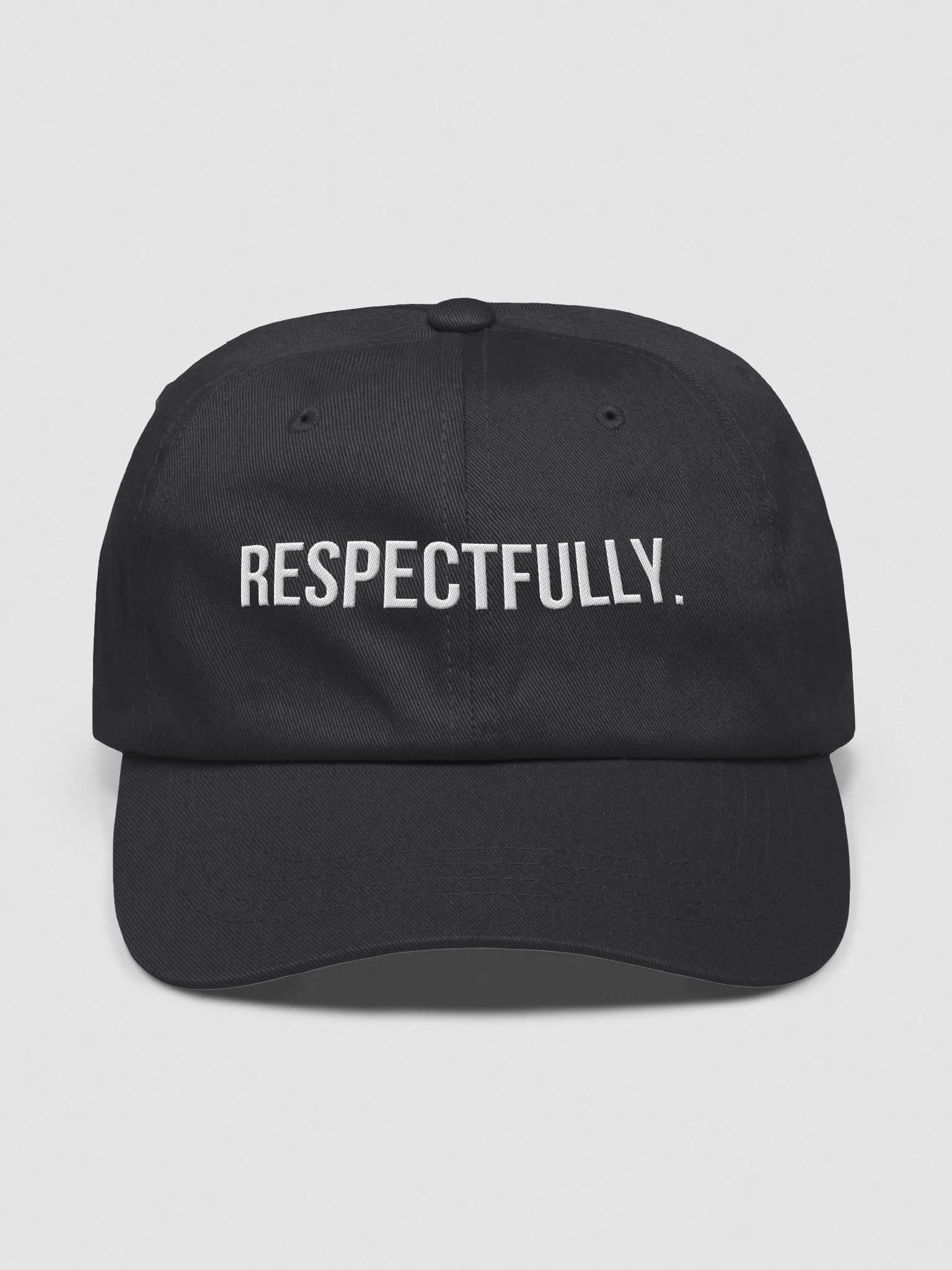 Respectfully Dad Hat White Font product image (2)