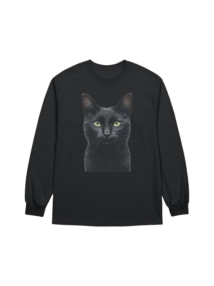 Lucky Black Cat Long-Sleeve T-Shirt product image (1)