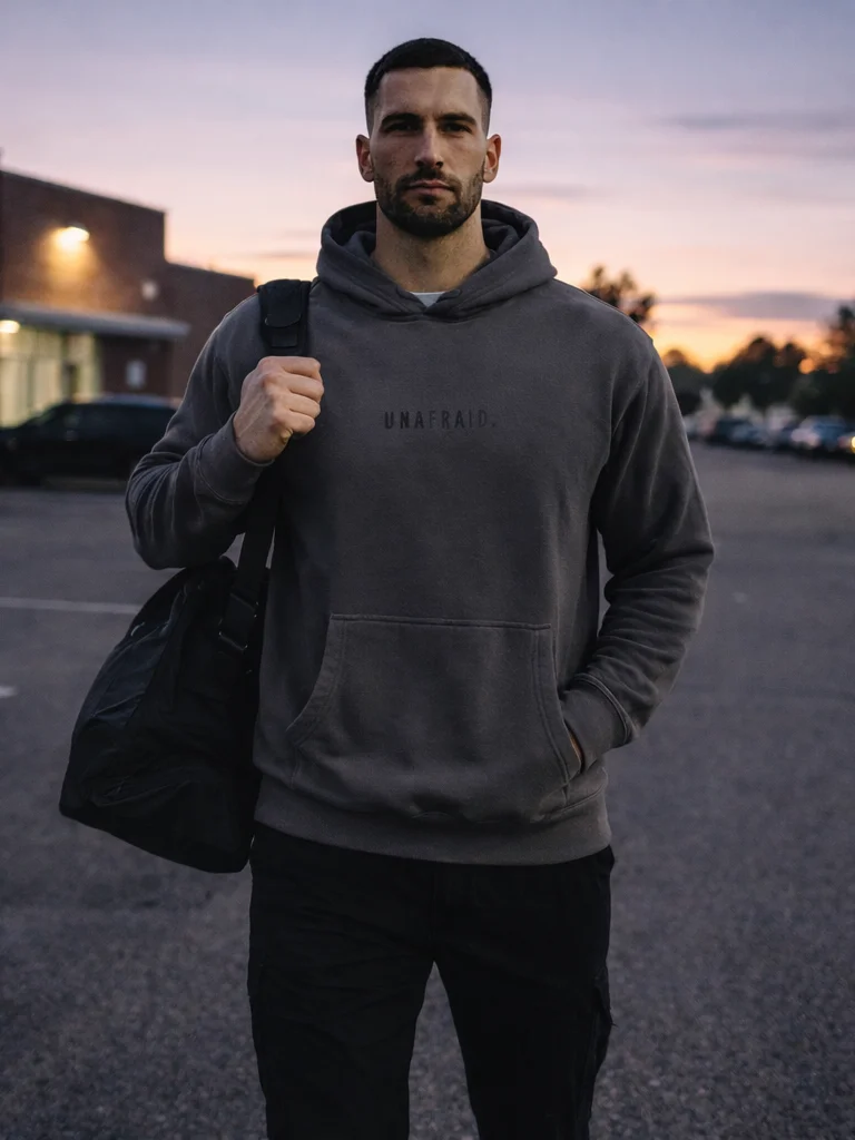 UNAFRAID Signature Embroidered Hoodie product image (1)
