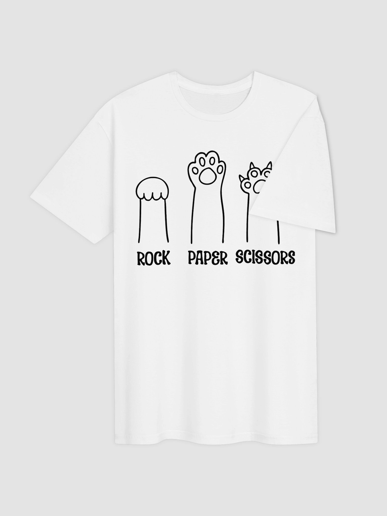 Rock Paper Scissors Cat Paw Shirt 1W1 product image (4)