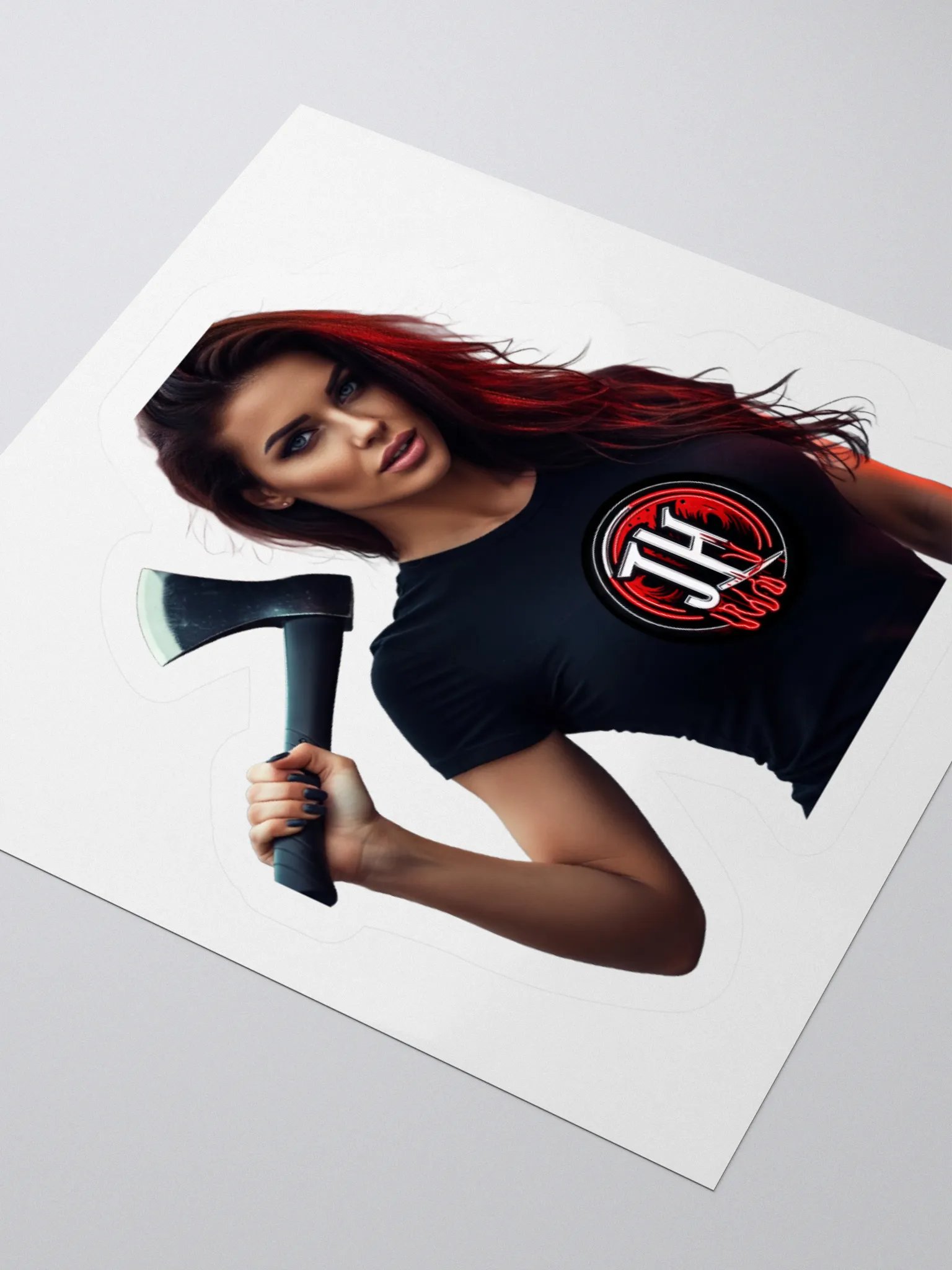 Axe Me Again Chick Sticker product image (8)