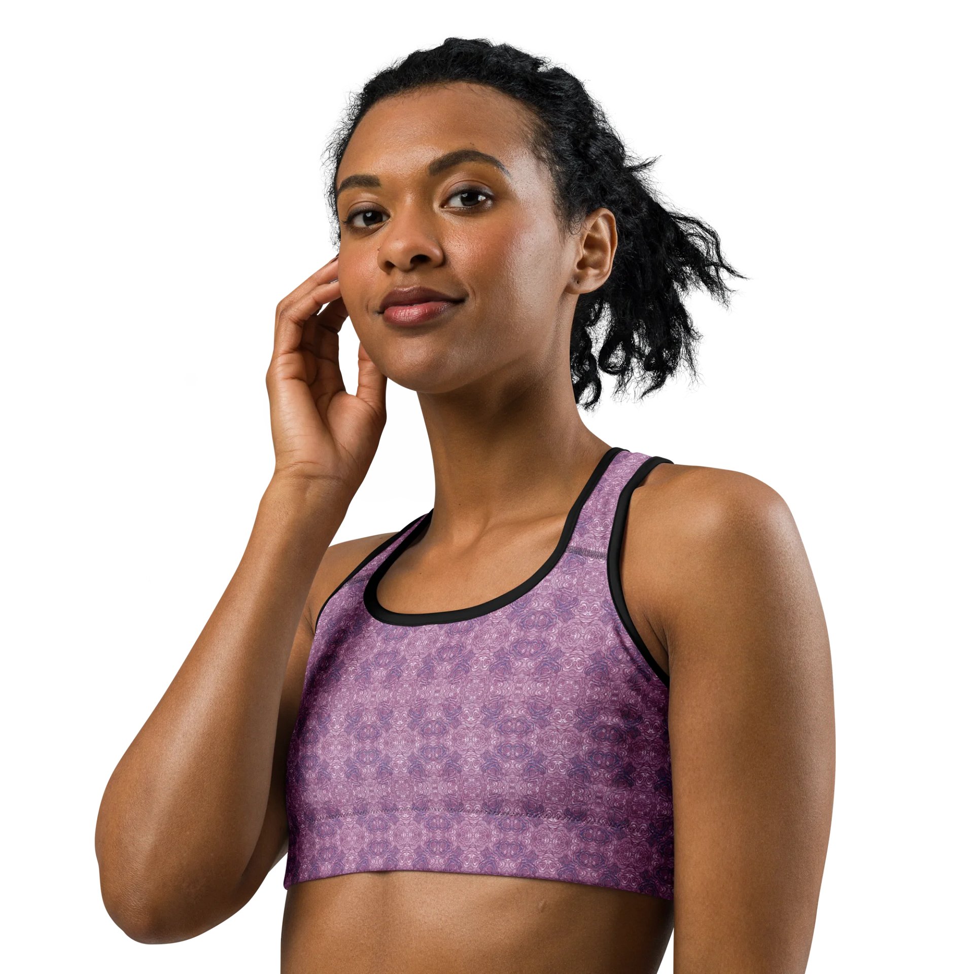 Cabbage Whorl – Customizable Basic Sports Bra product image (5)