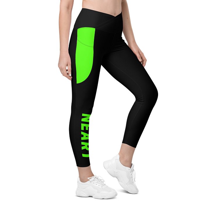 Nearth Meaning Strength | Crossover Semi Compression Workout Leggings with Pockets & Sun protection product image (2)