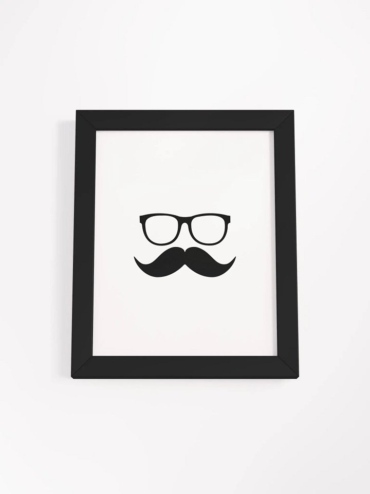 Black Moofstache Poster product image (1)