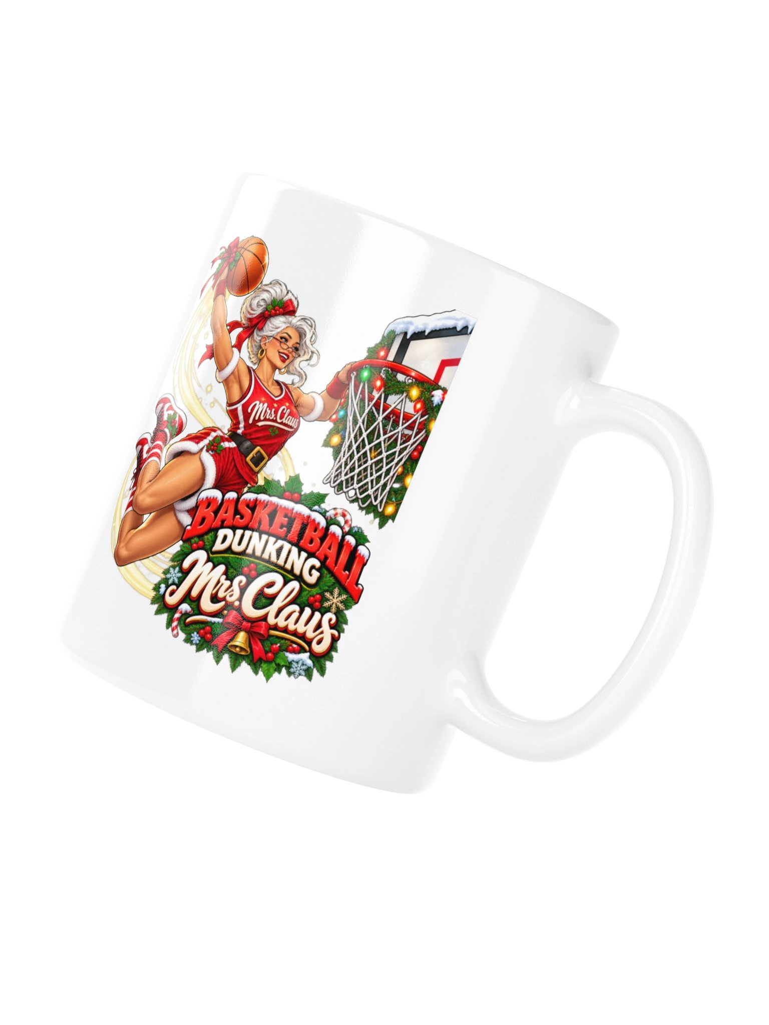 Basketball Dunking Mrs. Claus - Mug product image (10)