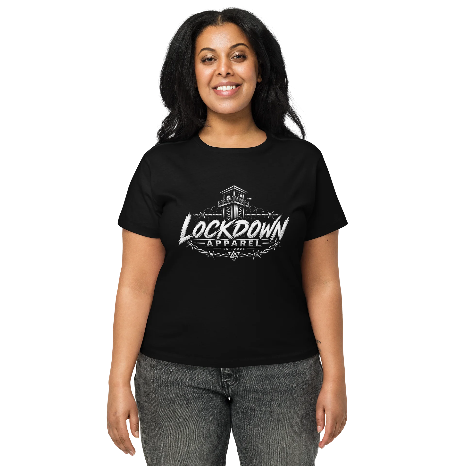 Lockdown Apparel Women’s Classic Tee – No Excuses product image (1)