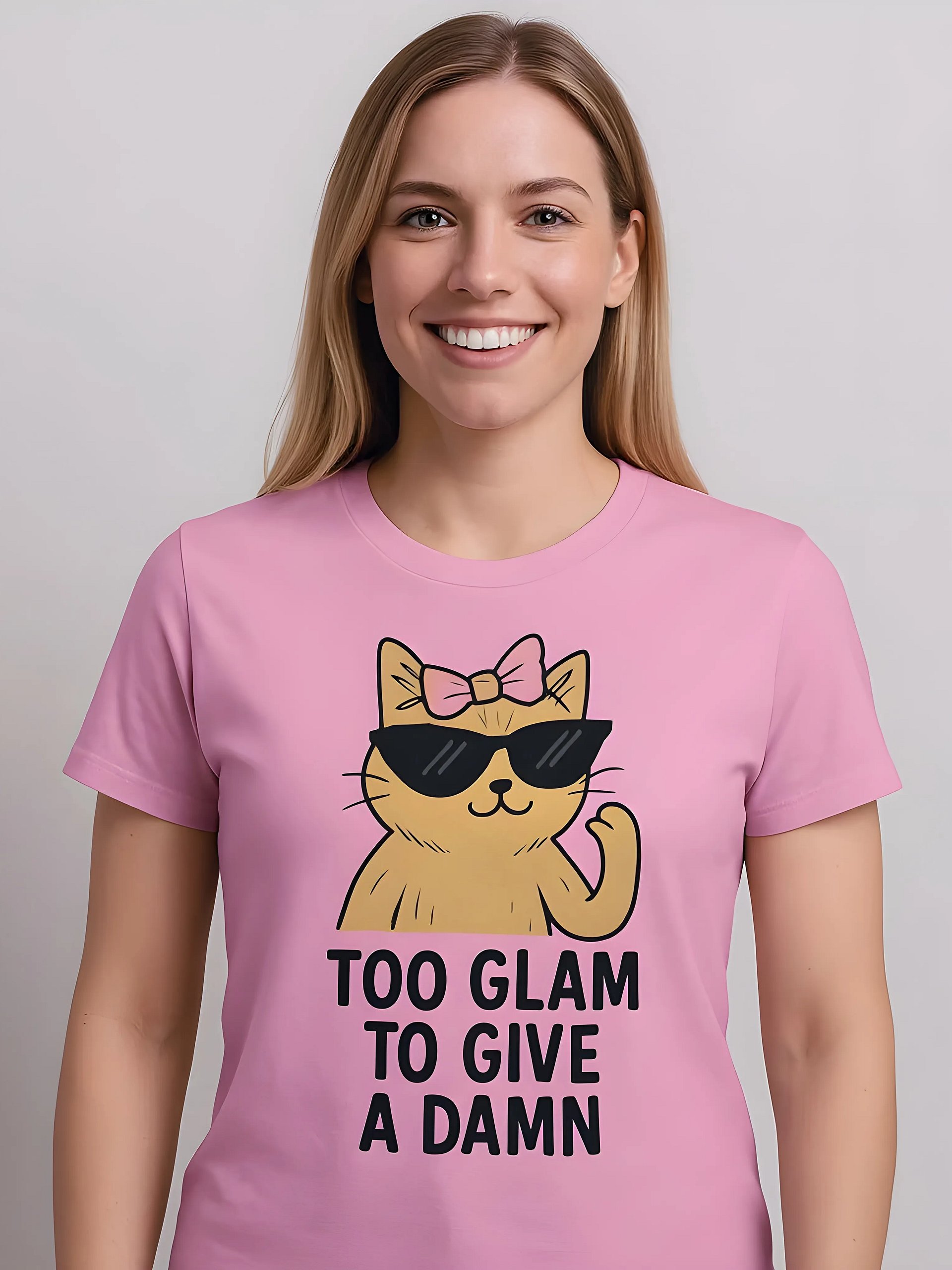 Glam Cat Wave Organic Tee product image (1)