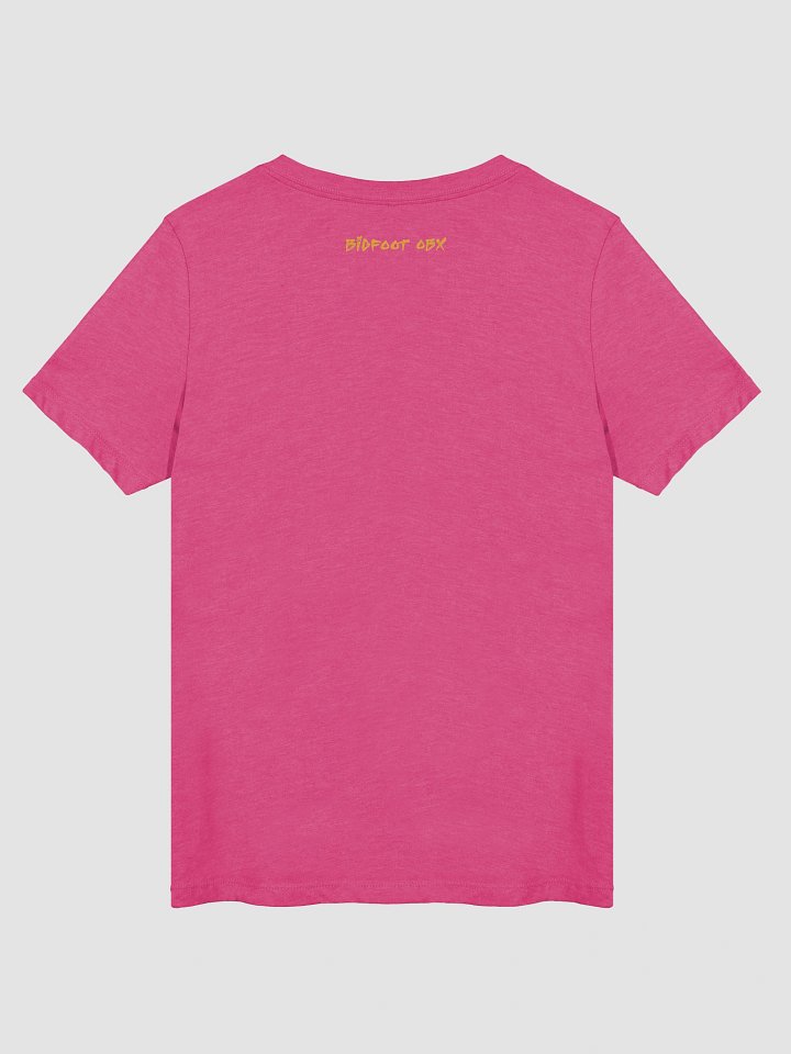 Destination Bigfoot Bronco Bigfoot Logo Bella+Canvas Women's Relaxed V-Neck T-Shirt (Berry) product image (2)
