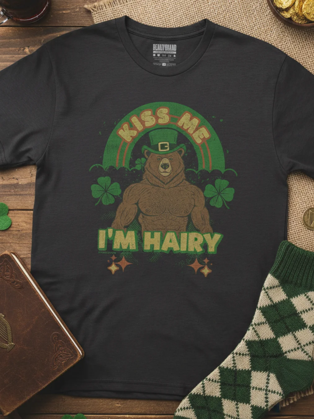 Kiss Me I'm Hairy T-Shirt product image (3)