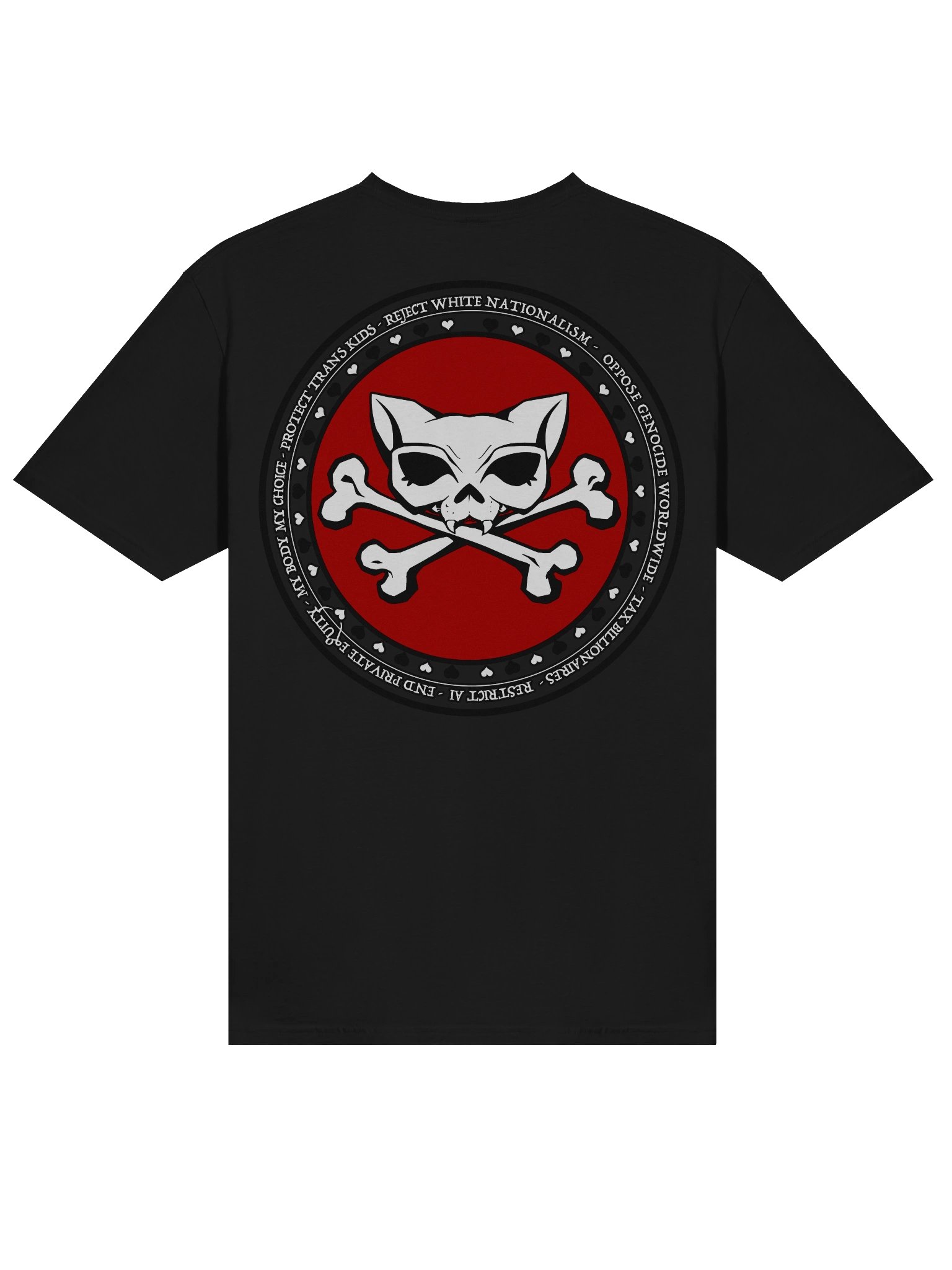 Reject White Nationalism + My Politics Kat Skull Softstyle tee product image (4)