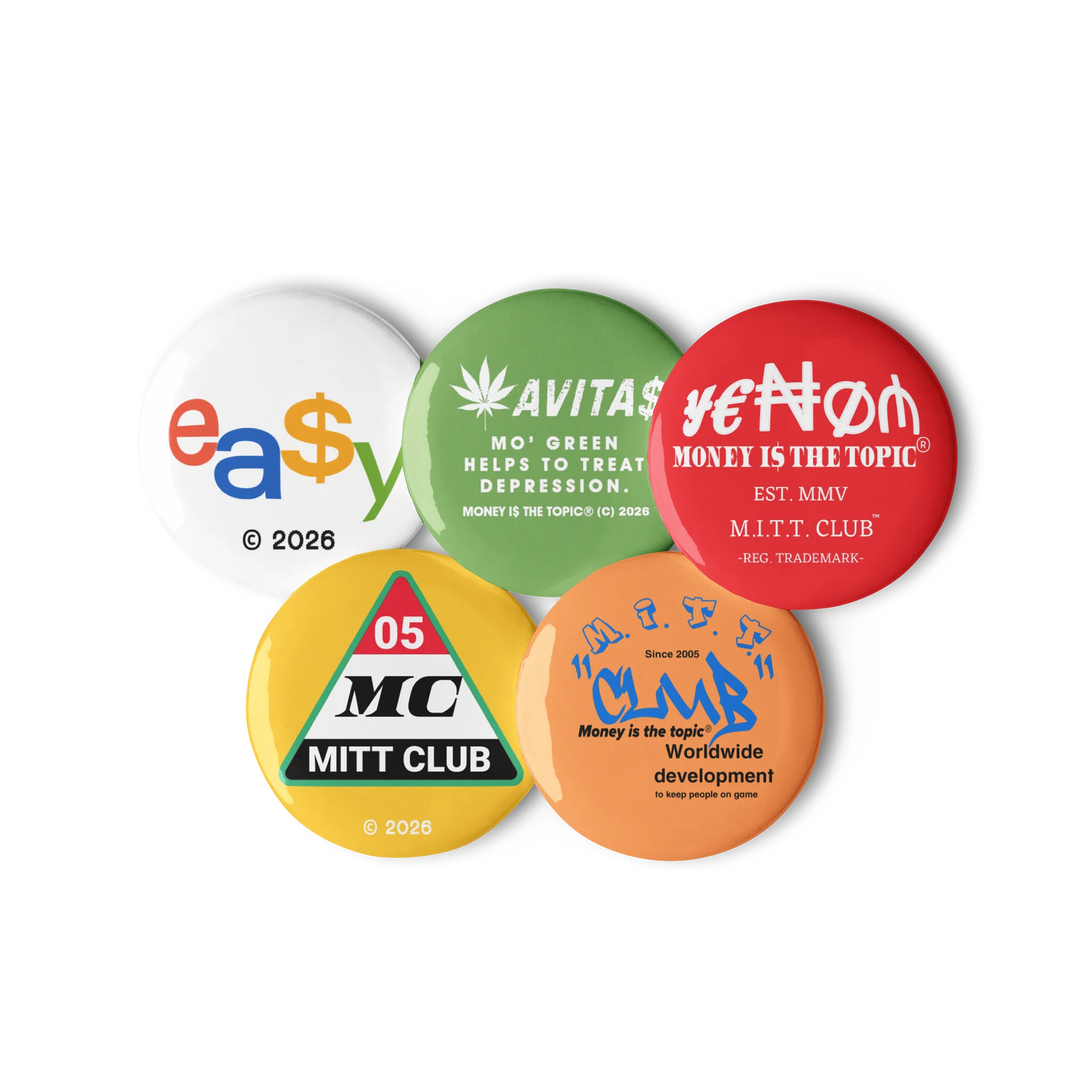 MONEY Club Pin Button Set product image (2)