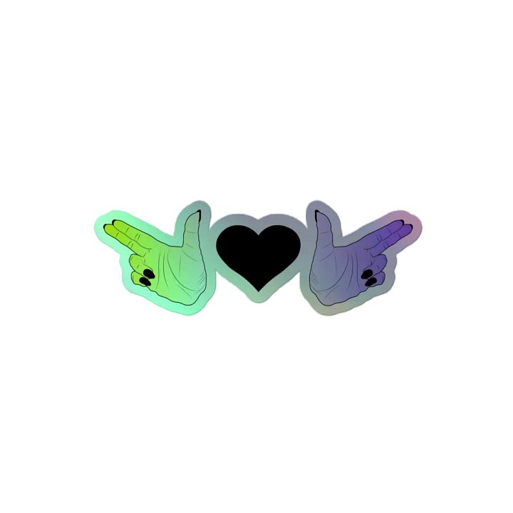 Finer Guns (enby Flag) Holo Sticker product image (2)