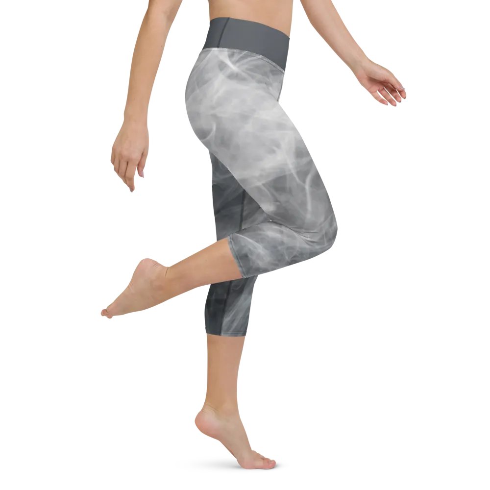 Swirling Mist Yoga Capri Leggings product image (1)