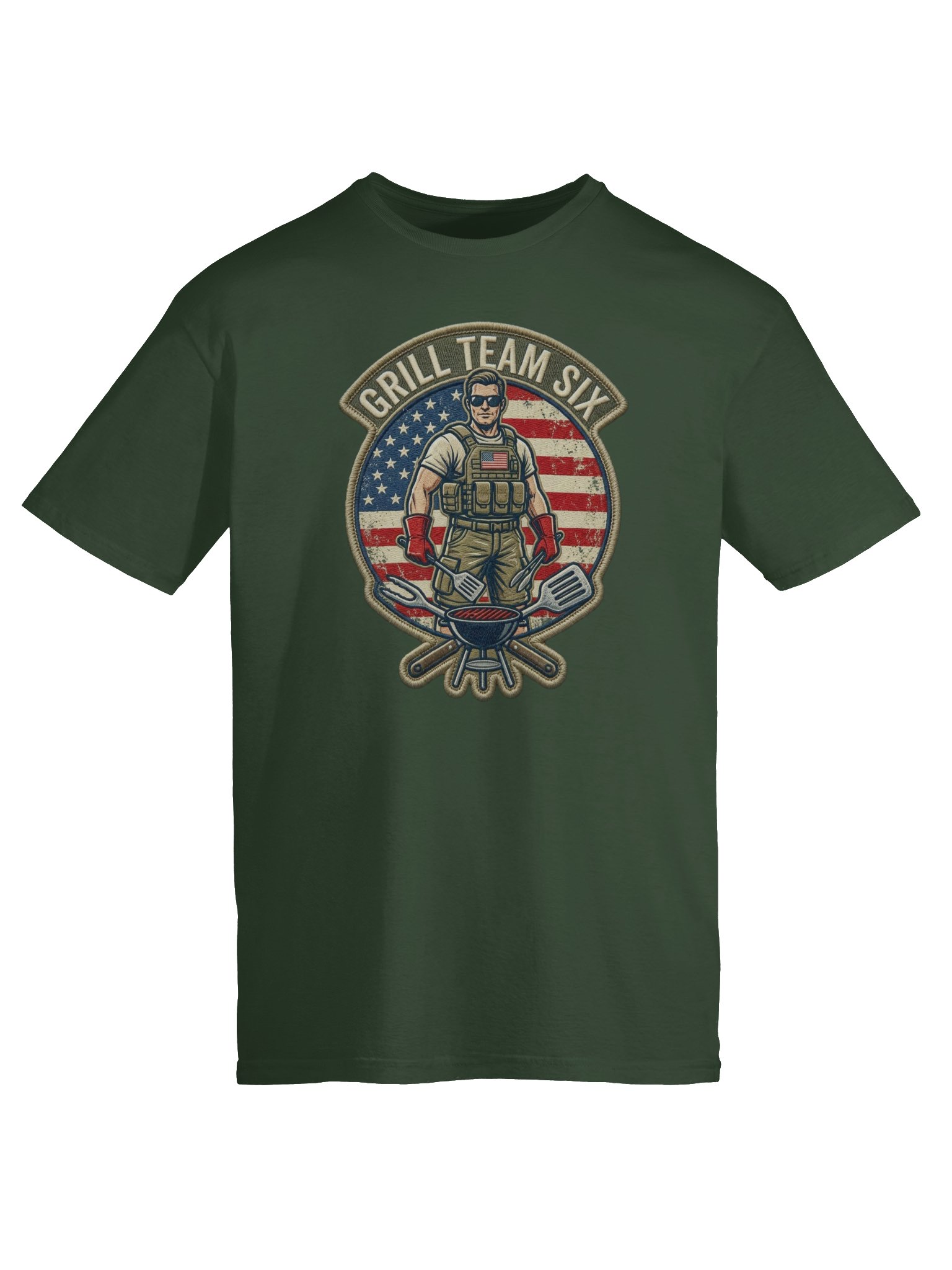 Grill Team Six BBQ Tee | USA T-Shirt product image (35)