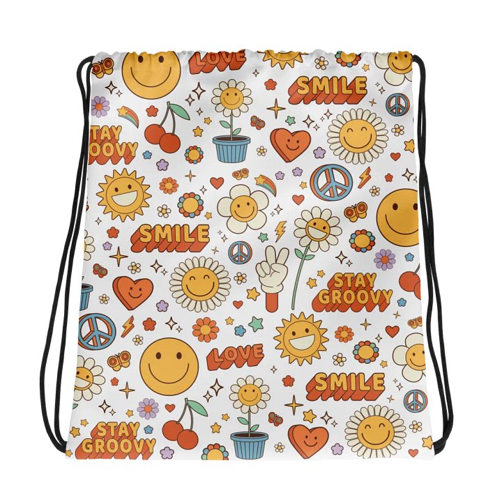 Groovy Icons Drawstring Bag product image (1)