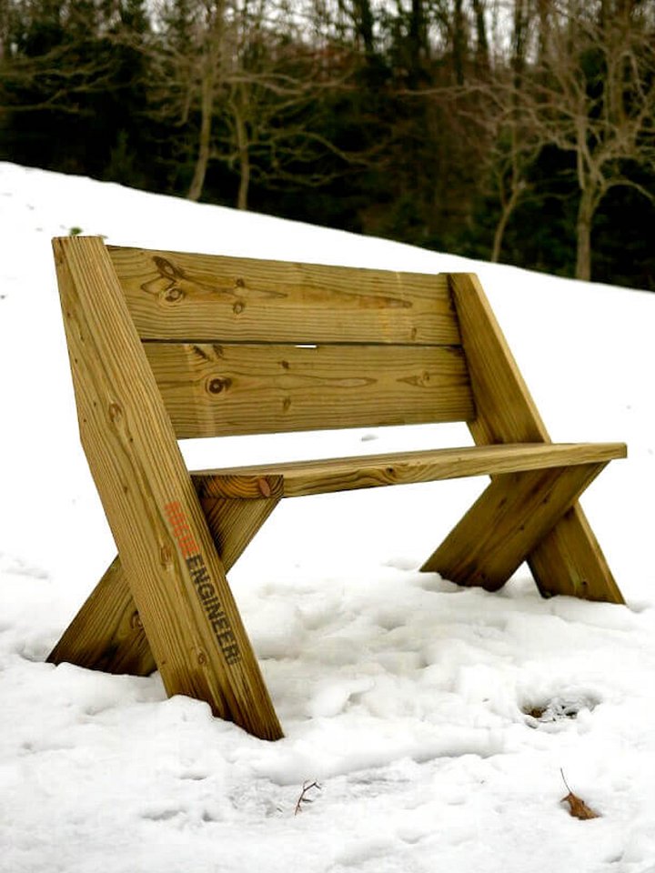 2x8 Outdoor Bench Plans product image (2)